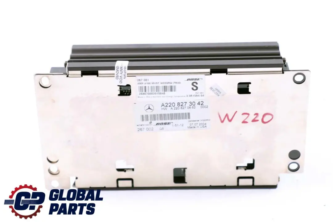 Mercedes-Benz S-Class W220 Bose Radio Audio AMP Amplifier to with Part number A2208273042 Mercedes-Benz S-Class W220 Bose Radio Audio AMP Amplifier - SKU A2208273042 - Part number A2208273042