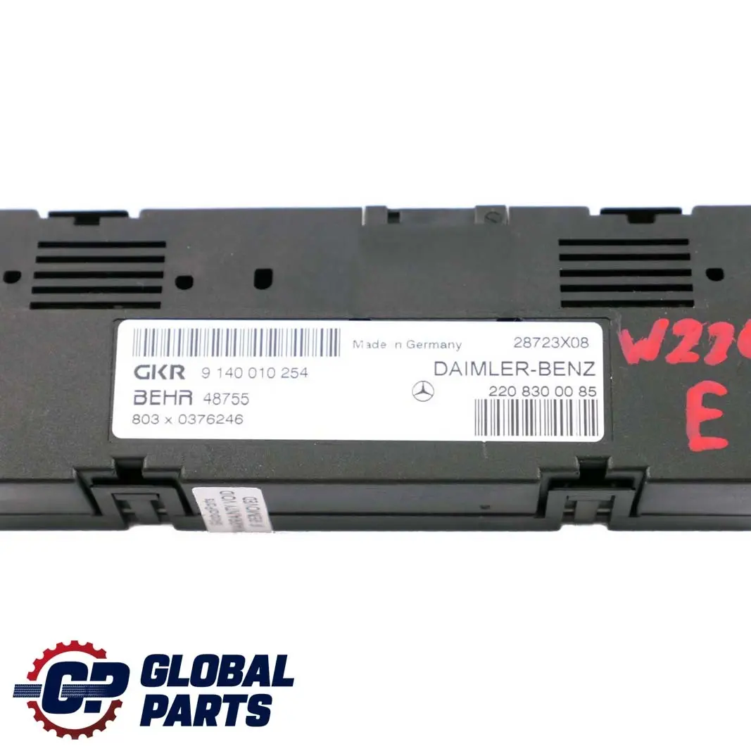 Mercedes S-Class W220 Modulo Controllo Riscaldamento ECU GKR BEHR - SKU A2208300085 - Numero di parte A2208300085