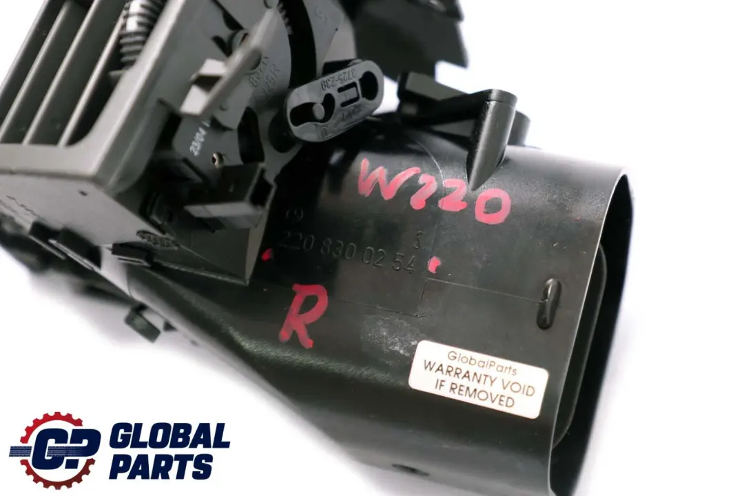 Mercedes-Benz S-Class W220 Right O/S Air Vent Dashboard to with Part number A2208300254 Mercedes-Benz S-Class W220 Right O/S Air Vent Dashboard - SKU A2208300254 - Part number A2208300254