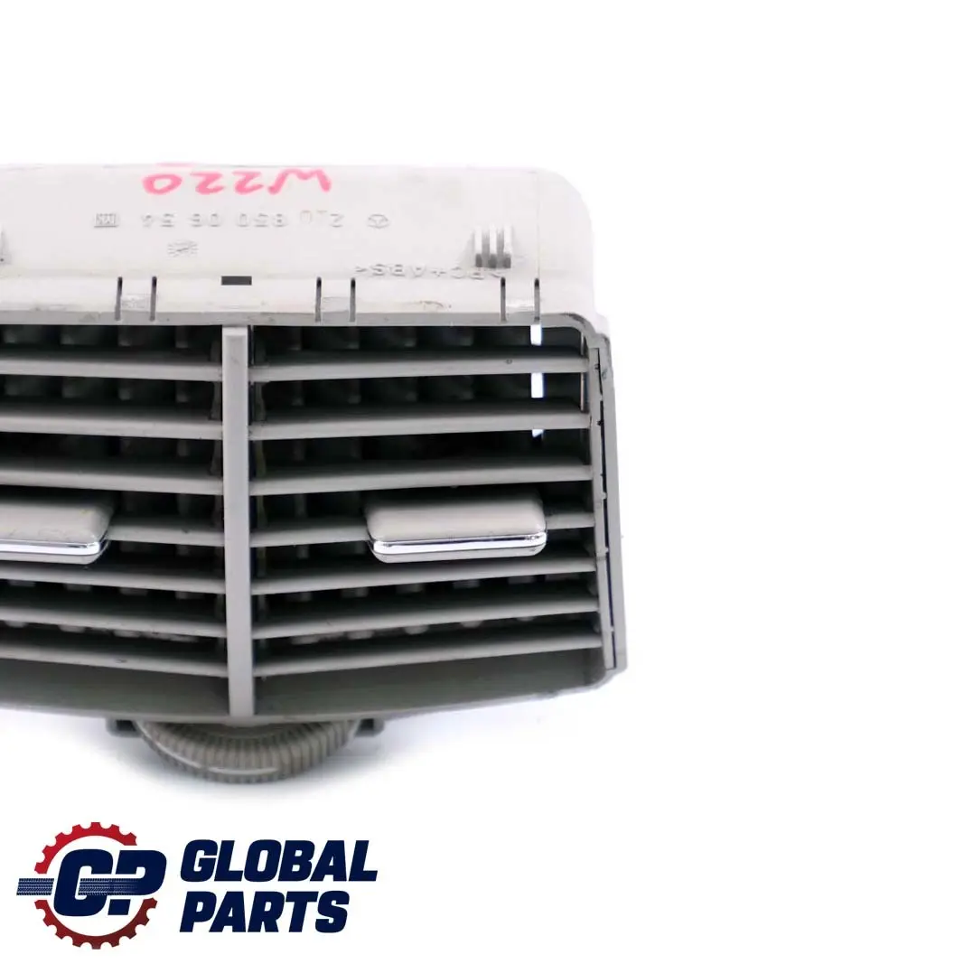 Centre Console Rear Air Vent Grill Grey to Mercedes W220 with Part number A2208300654 Mercedes W220 Centre Console Rear Air Vent Grill Grey - SKU A2208300654 - Part number A2208300654