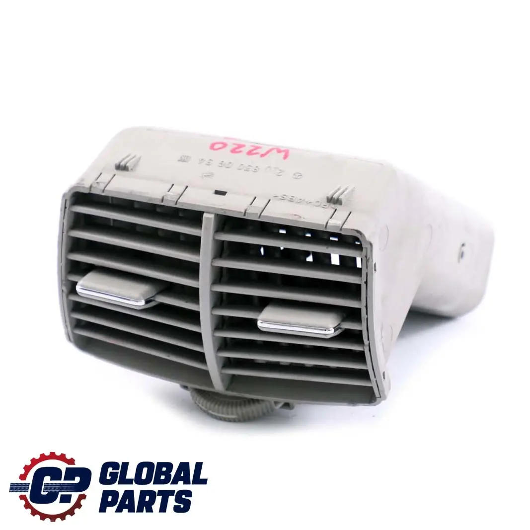 Centre Console Rear Air Vent Grill Grey to Mercedes W220 with Part number A2208300654 Mercedes W220 Centre Console Rear Air Vent Grill Grey - SKU A2208300654 - Part number A2208300654