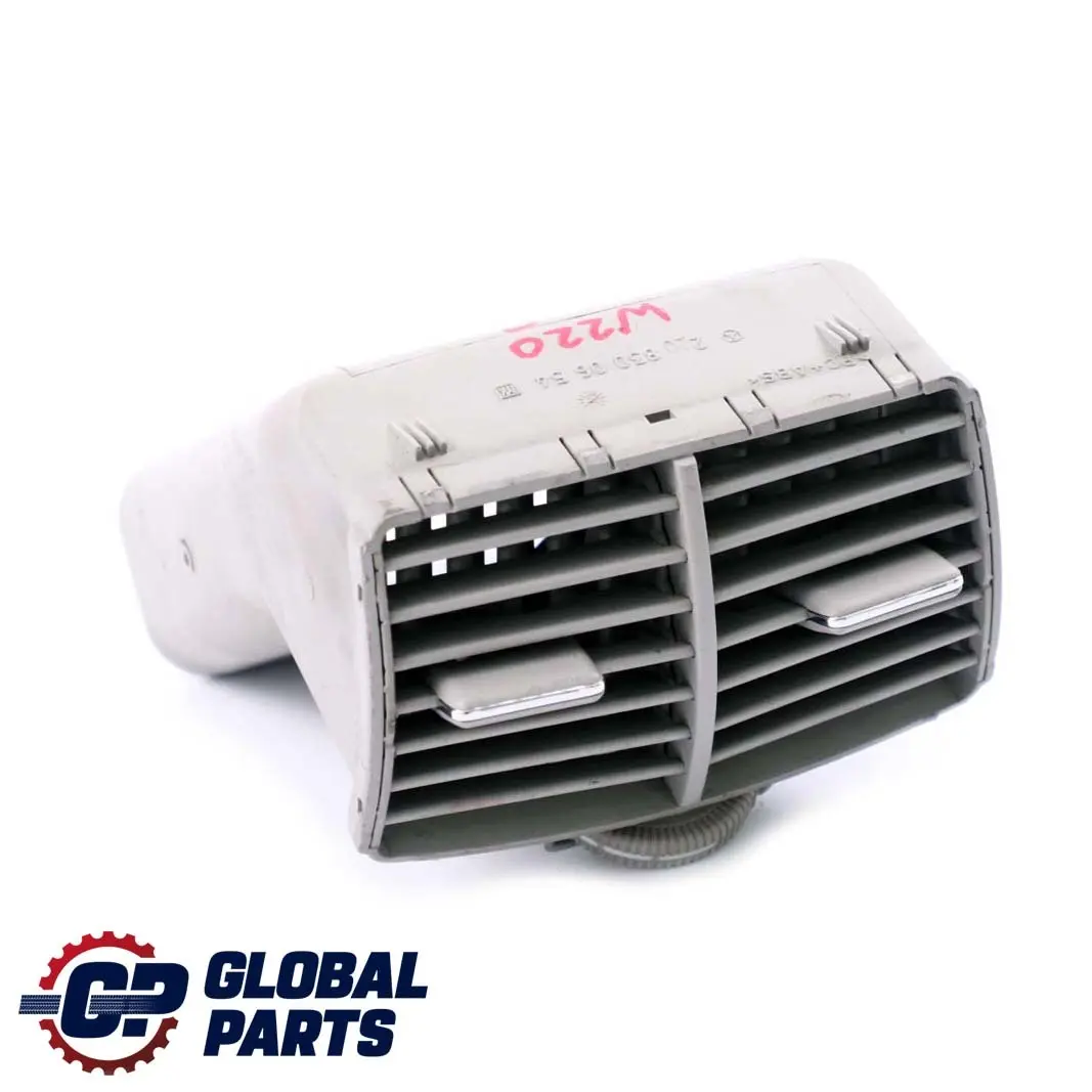 Mercedes W220 Consola Central Rejilla De ventilacion trasera Gris - SKU A2208300654 - Número de pieza A2208300654