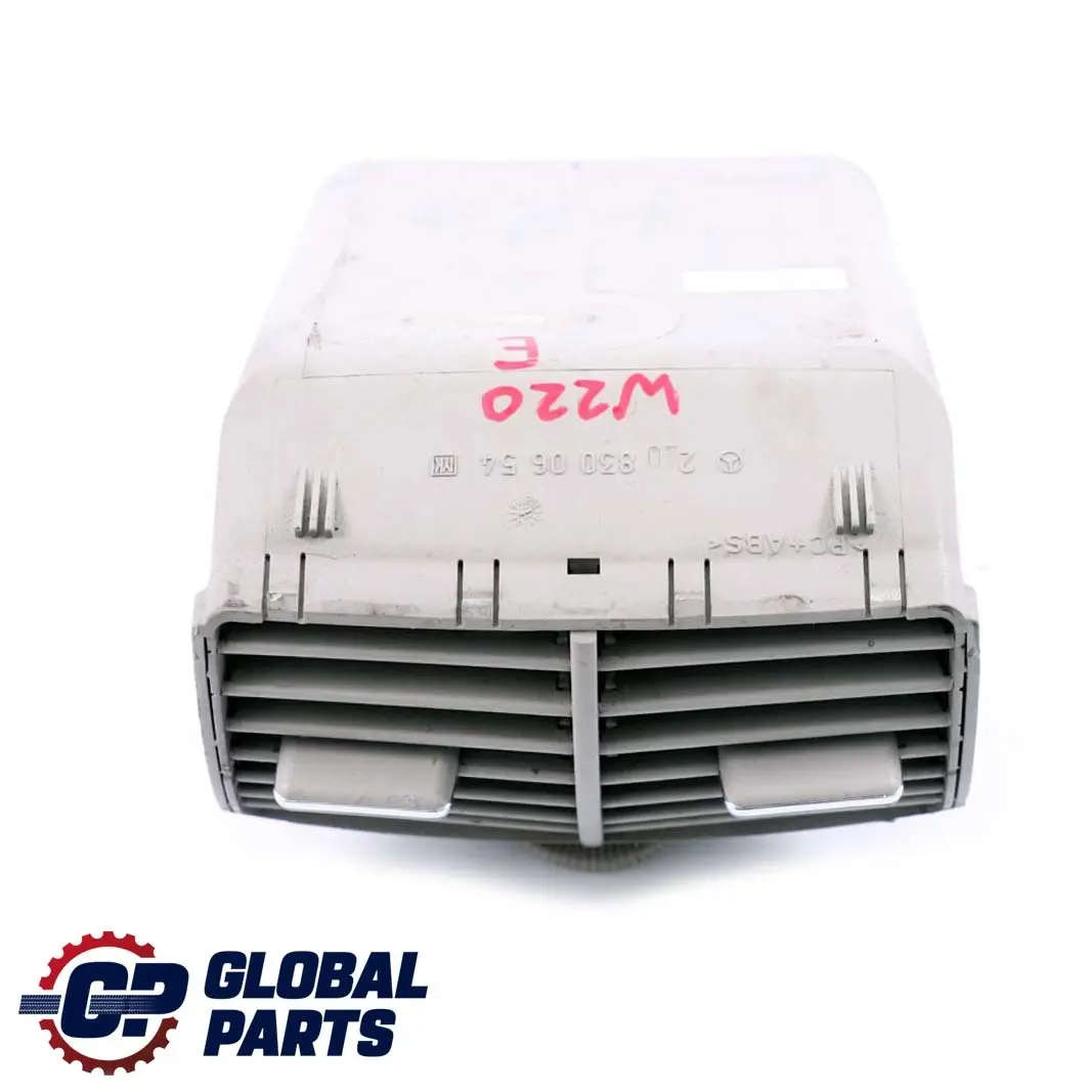 Centre Console Rear Air Vent Grill Grey to Mercedes W220 with Part number A2208300654 Mercedes W220 Centre Console Rear Air Vent Grill Grey - SKU A2208300654 - Part number A2208300654