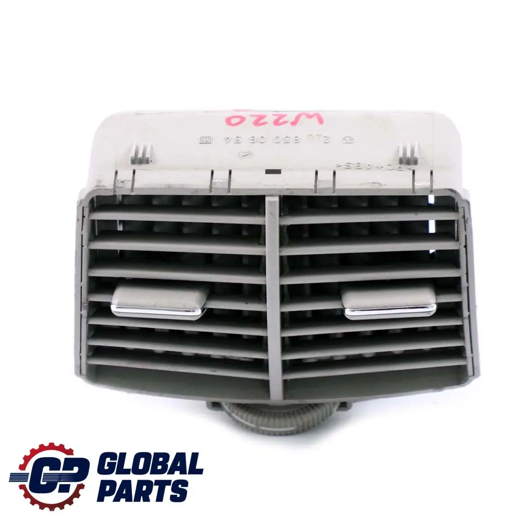 Centre Console Rear Air Vent Grill Grey to Mercedes W220 with Part number A2208300654 Mercedes W220 Centre Console Rear Air Vent Grill Grey - SKU A2208300654 - Part number A2208300654