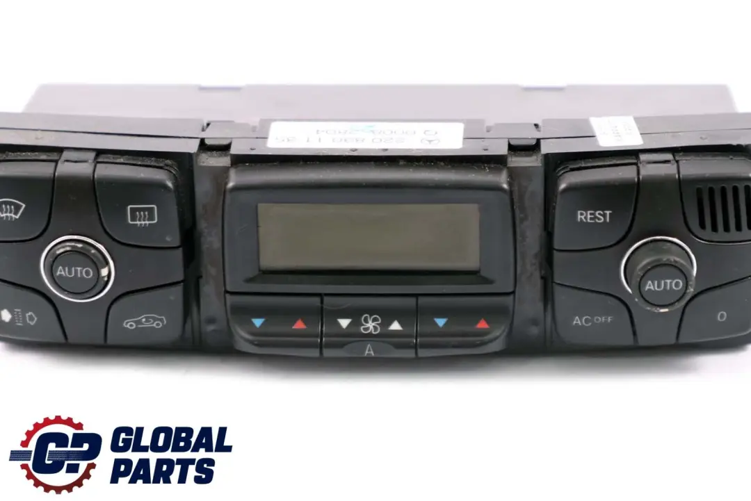 Mercedes-Benz CL S Class C215 W220 Heater Control Unit Switch Panel to with Part number A2208301185 Mercedes-Benz CL S Class C215 W220 Heater Control Unit Switch Panel - SKU A2208301185 - Part number A2208301185