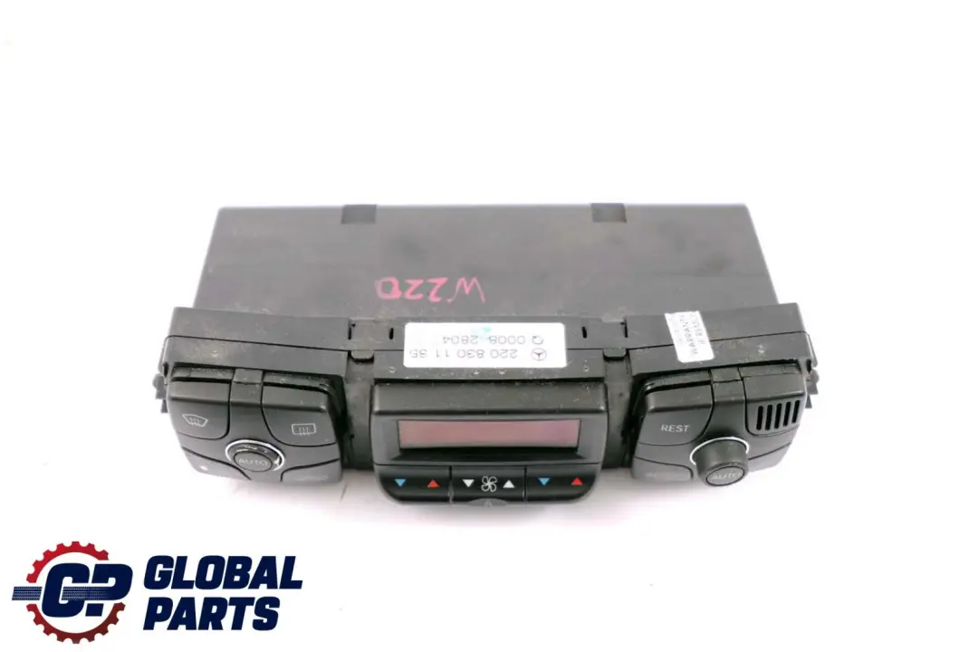 Mercedes-Benz CL S Class C215 W220 Heater Control Unit Switch Panel to with Part number A2208301185 Mercedes-Benz CL S Class C215 W220 Heater Control Unit Switch Panel - SKU A2208301185 - Part number A2208301185