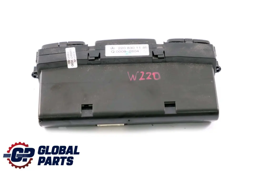 Mercedes-Benz CL S Class C215 W220 Heater Control Unit Switch Panel to with Part number A2208301185 Mercedes-Benz CL S Class C215 W220 Heater Control Unit Switch Panel - SKU A2208301185 - Part number A2208301185