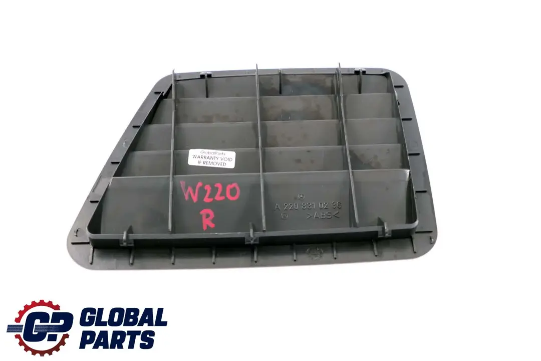 Rejilla Cubierta Conducto Aire Boquilla Derecha para Mercedes C215 W220 con número de pieza A2208310236 Mercedes C215 W220 Rejilla Cubierta Conducto Aire Boquilla Derecha - SKU A2208310236 - Número de pieza A2208310236