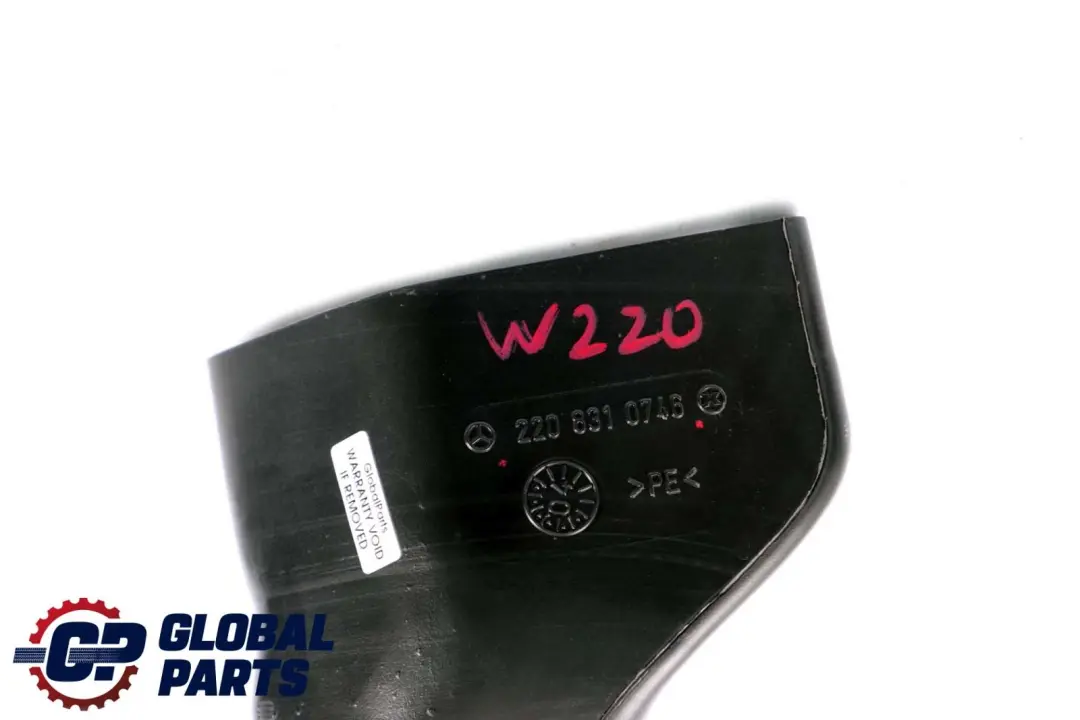  Mercedes-Benz S-Class W220 Left N/S Air Duct Plastic Pipe Hose - SKU A2208310746 - Part number A2208310746