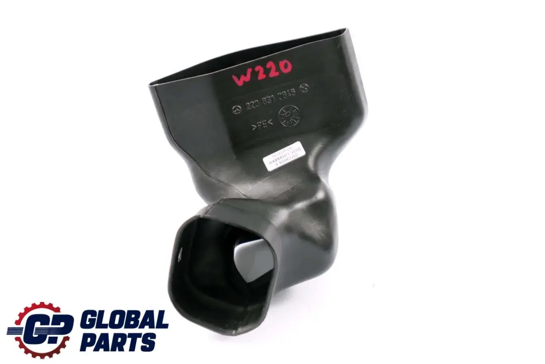 Mercedes-Benz S-Class W220 Right O/S Air Duct Plastic Pipe Hose to with Part number A2208310846 Mercedes-Benz S-Class W220 Right O/S Air Duct Plastic Pipe Hose - SKU A2208310846 - Part number A2208310846