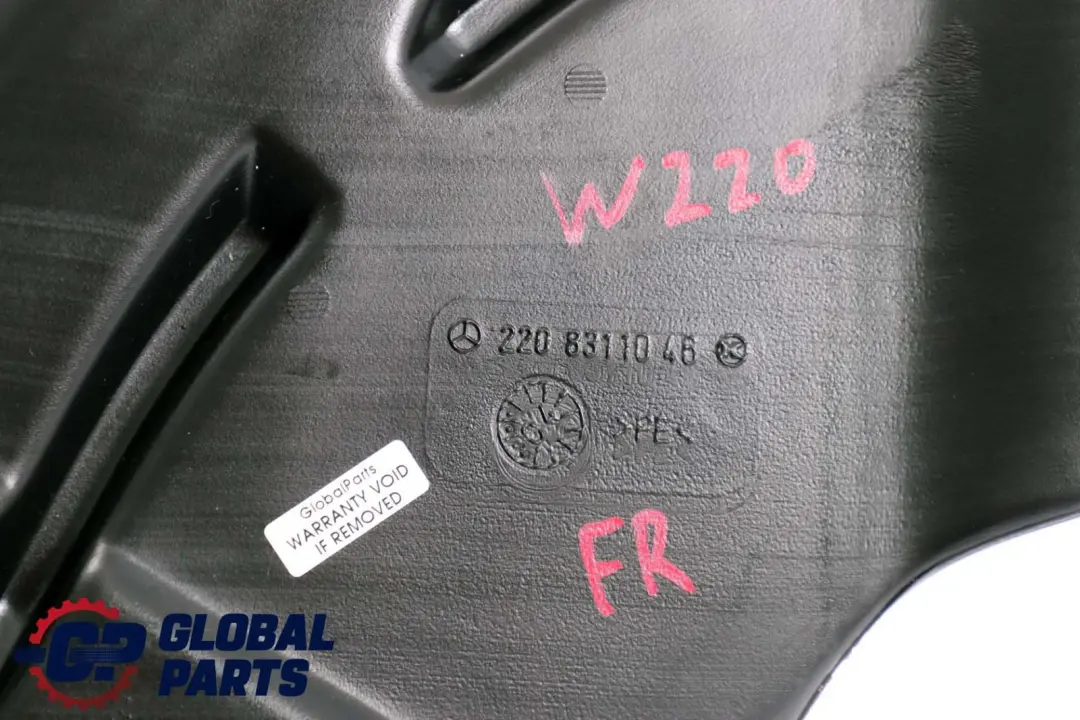 Mercedes W220 Rura kanału powietrza prawa - SKU A2208311046 - Numer Części A2208311046