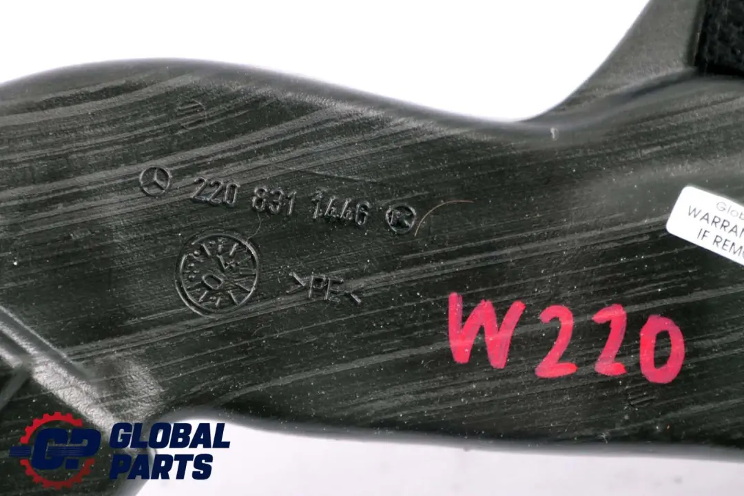 Mercedes-Benz CL S Class C215 W220 Air Duct Plastic Pipe Right O/S to with Part number A2208311446 Mercedes-Benz CL S Class C215 W220 Air Duct Plastic Pipe Right O/S - SKU A2208311446 - Part number A2208311446