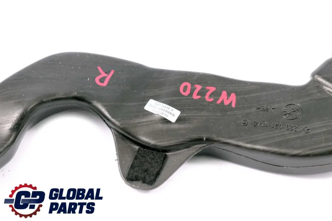 Mercedes-Benz CL S Class C215 W220 Air Duct Plastic Pipe Right O/S to with Part number A2208311446 Mercedes-Benz CL S Class C215 W220 Air Duct Plastic Pipe Right O/S - SKU A2208311446 - Part number A2208311446