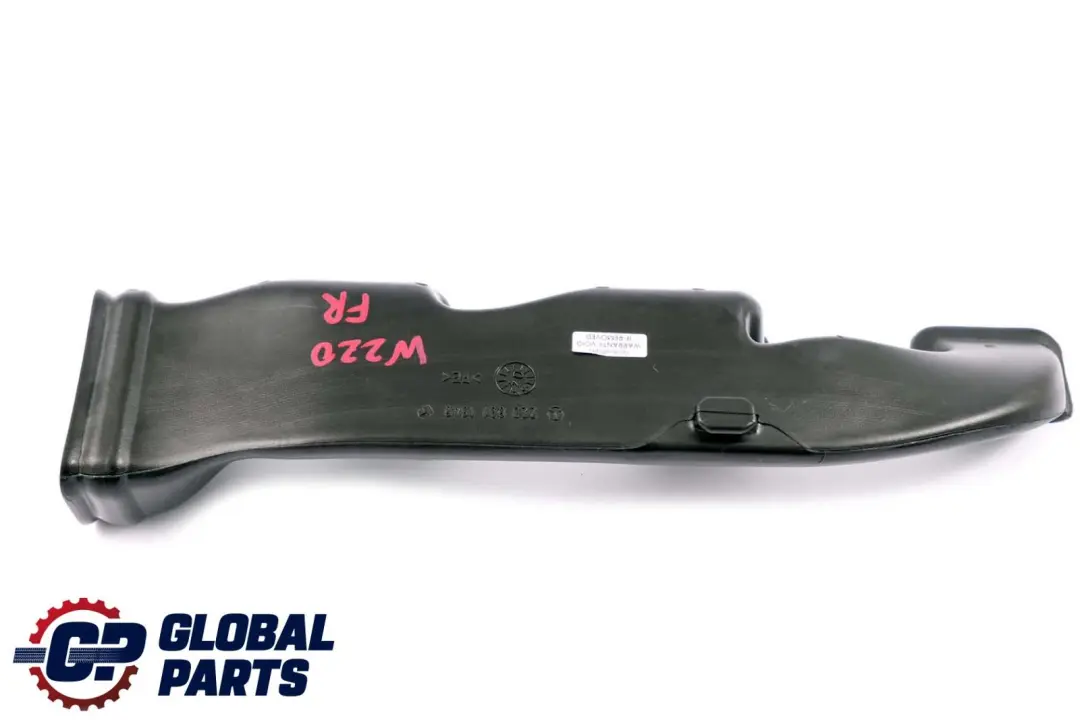 Clase S C215 W220 Conducto de Aire Tubo Plástico Delantero Derecho para Mercedes CL con número de pieza A2208311846 Mercedes CL Clase S C215 W220 Conducto de Aire Tubo Plástico Delantero Derecho - SKU A2208311846 - Número de pieza A2208311846