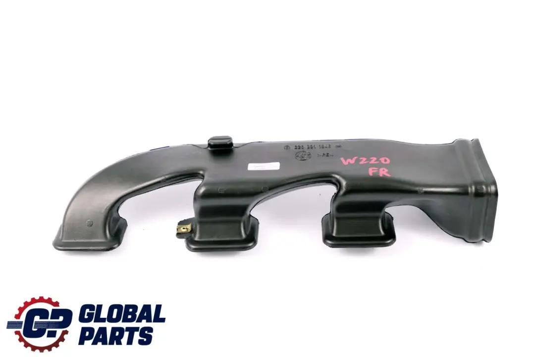 Clase S C215 W220 Conducto de Aire Tubo Plástico Delantero Derecho para Mercedes CL con número de pieza A2208311846 Mercedes CL Clase S C215 W220 Conducto de Aire Tubo Plástico Delantero Derecho - SKU A2208311846 - Número de pieza A2208311846