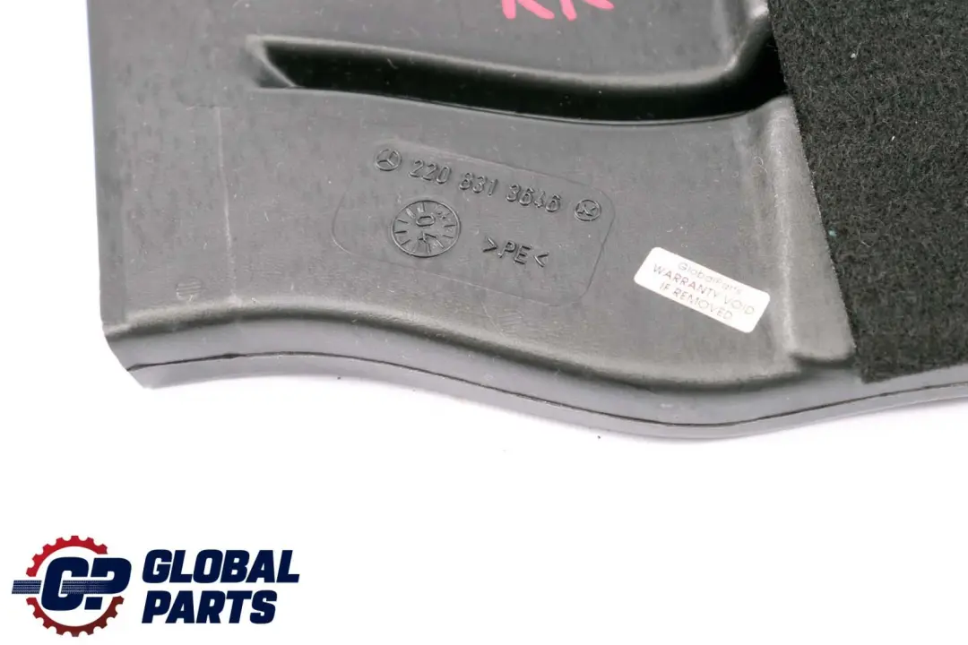  Mercedes-Benz CL S Class C215 W220 Air Duct Plastic Pipe Right O/S - SKU A2208313646 - Part number A2208313646