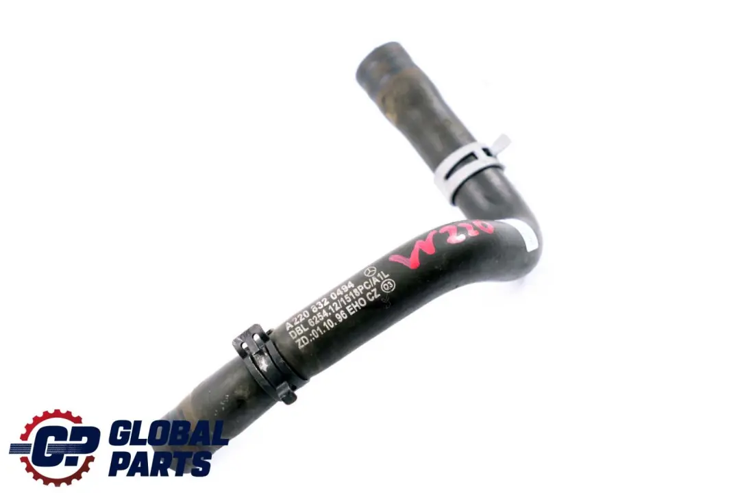 Mercedes-Benz CL S Class C215 W220 Water Coolant Hose Pipe Radiator to with Part number A2208320494 Mercedes-Benz CL S Class C215 W220 Water Coolant Hose Pipe Radiator - SKU A2208320494 - Part number A2208320494