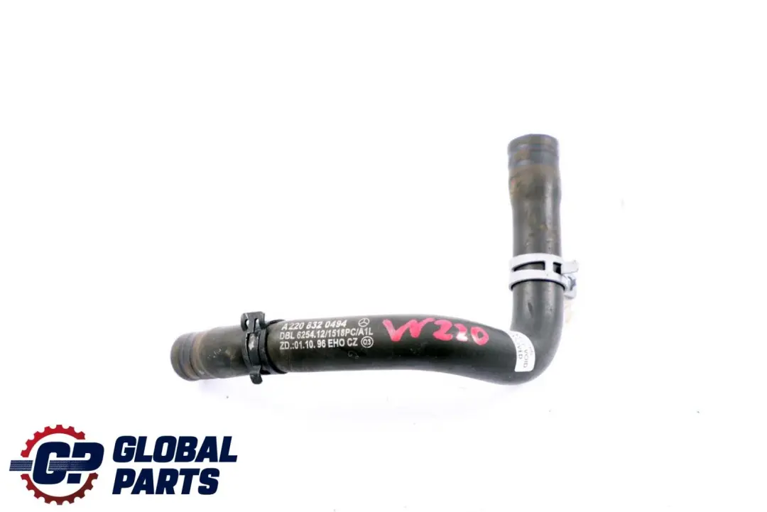 Mercedes-Benz CL S Class C215 W220 Water Coolant Hose Pipe Radiator to with Part number A2208320494 Mercedes-Benz CL S Class C215 W220 Water Coolant Hose Pipe Radiator - SKU A2208320494 - Part number A2208320494