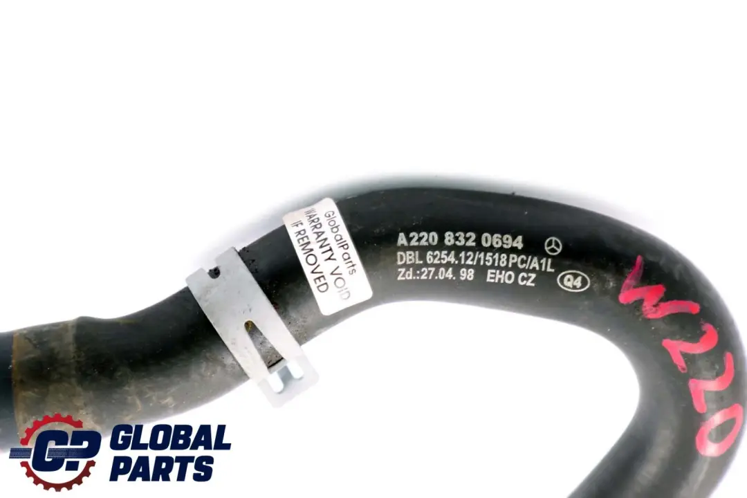 Mercedes-benz CL CLASSE S C215 W220 Refroidissement Tuyau pour à propos du numéro de pièce A2208320694 Mercedes-benz CL CLASSE S C215 W220 Refroidissement Tuyau - SKU A2208320694 - Numéro de pièce A2208320694