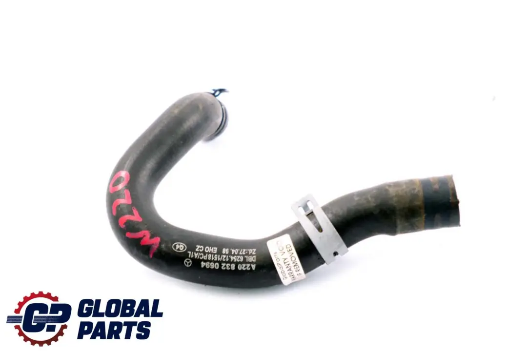 Mercedes-benz CL CLASSE S C215 W220 Refroidissement Tuyau pour à propos du numéro de pièce A2208320694 Mercedes-benz CL CLASSE S C215 W220 Refroidissement Tuyau - SKU A2208320694 - Numéro de pièce A2208320694