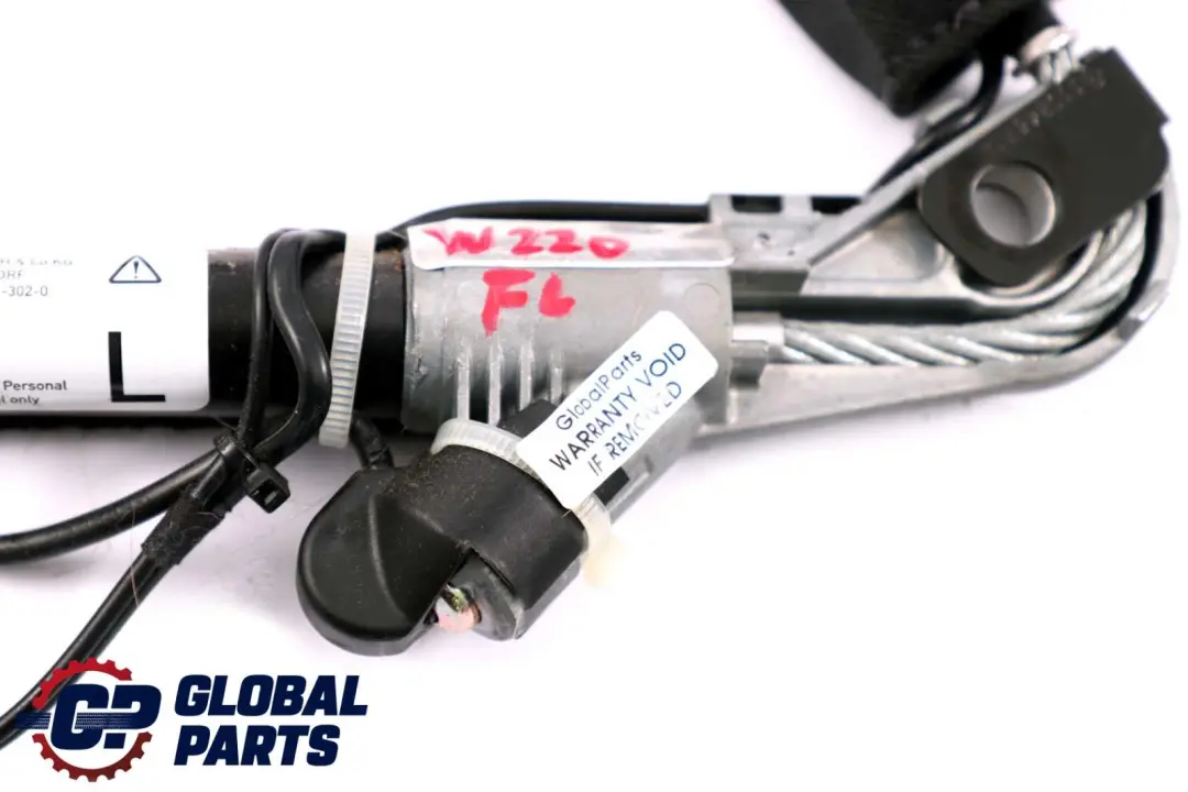 Front Left Seat Safety Belt Buckle Tensioner to Mercedes S-Class W220 with Part number A2208601769 Mercedes S-Class W220 Front Left Seat Safety Belt Buckle Tensioner - SKU A2208601769 - Part number A2208601769