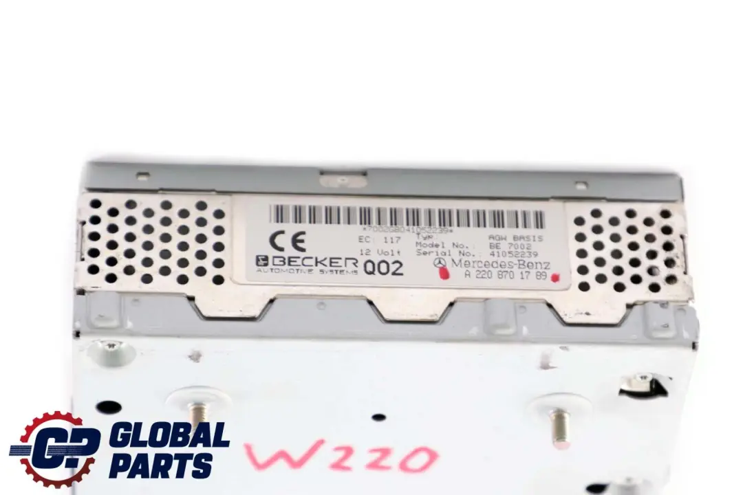 Mercedes-Benz S CL Class W220 C215 Radio Amplifier Audio Becker to with Part number A2208701789 Mercedes-Benz S CL Class W220 C215 Radio Amplifier Audio Becker - SKU A2208701789 - Part number A2208701789