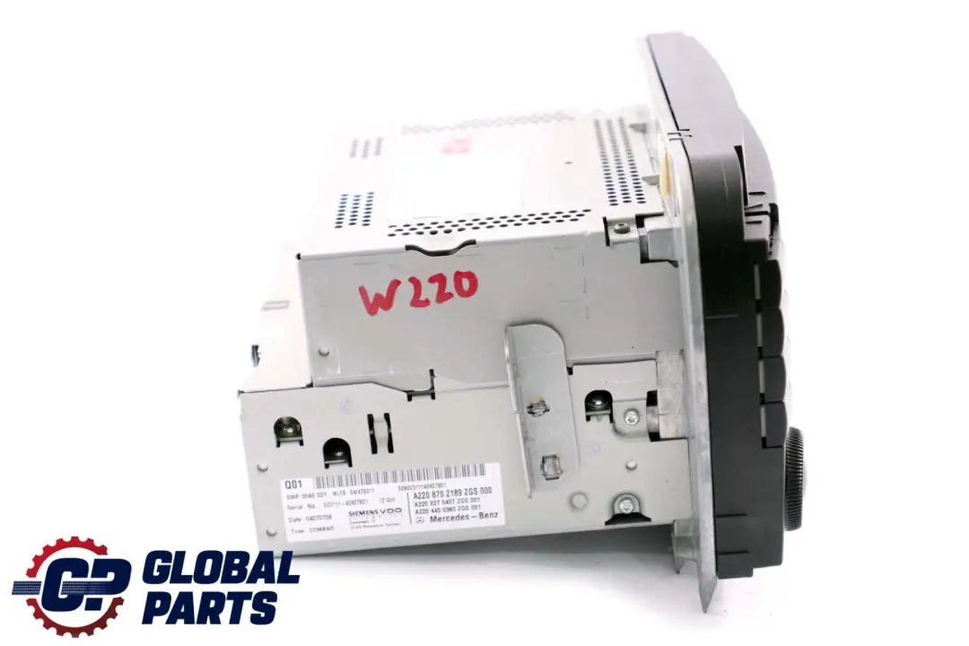  Mercedes-Benz CL S Class C215 W220 CD Player Radio Audio Navigation - SKU A2208702189 - Part number A2208702189