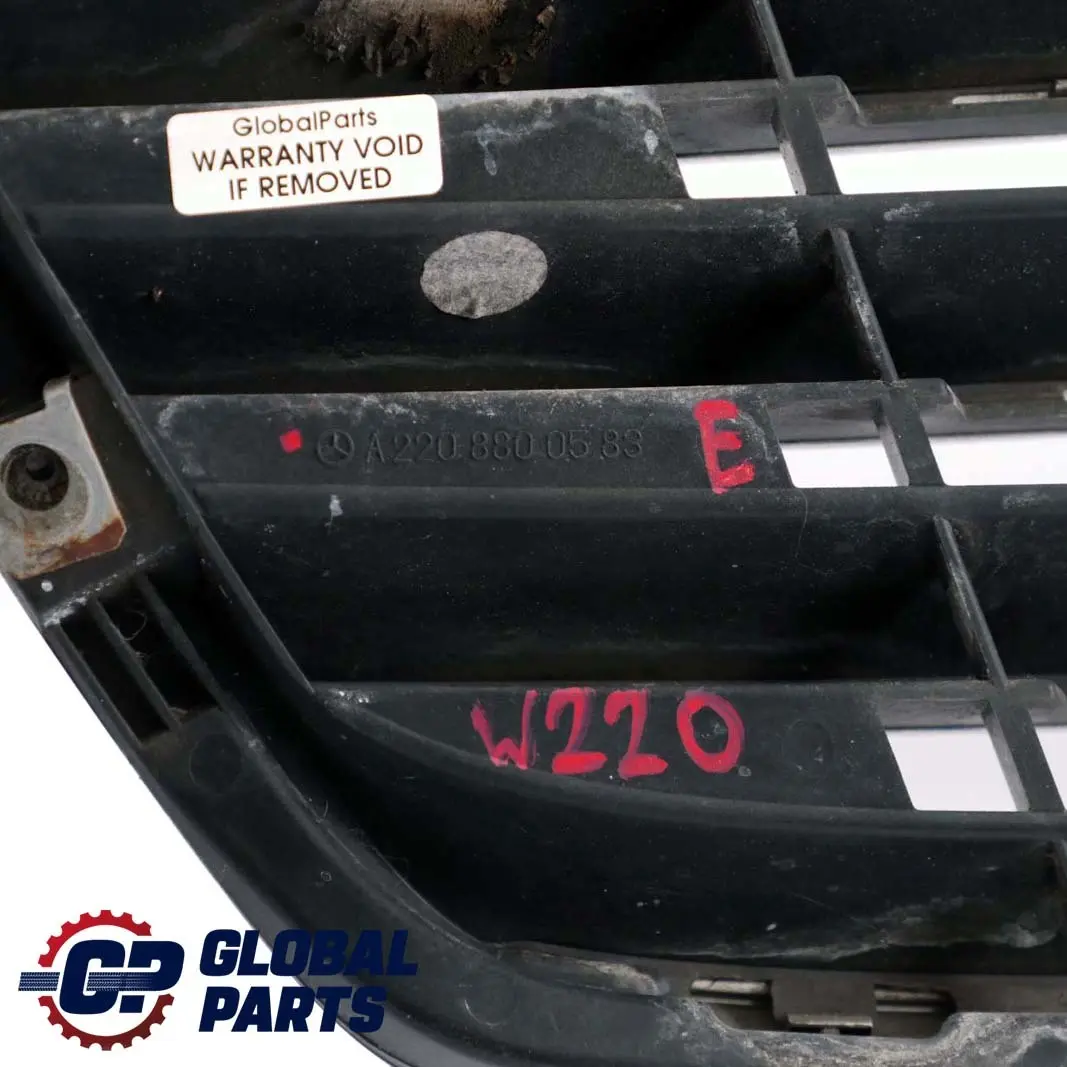 Mercedes-Benz S W220 Abdeckung Kühlergrill Frontgrill Grill Chrom für mit Teilenummer A2208800583 Mercedes-Benz S W220 Abdeckung Kühlergrill Frontgrill Grill Chrom - SKU A2208800583 - Teilenummer A2208800583