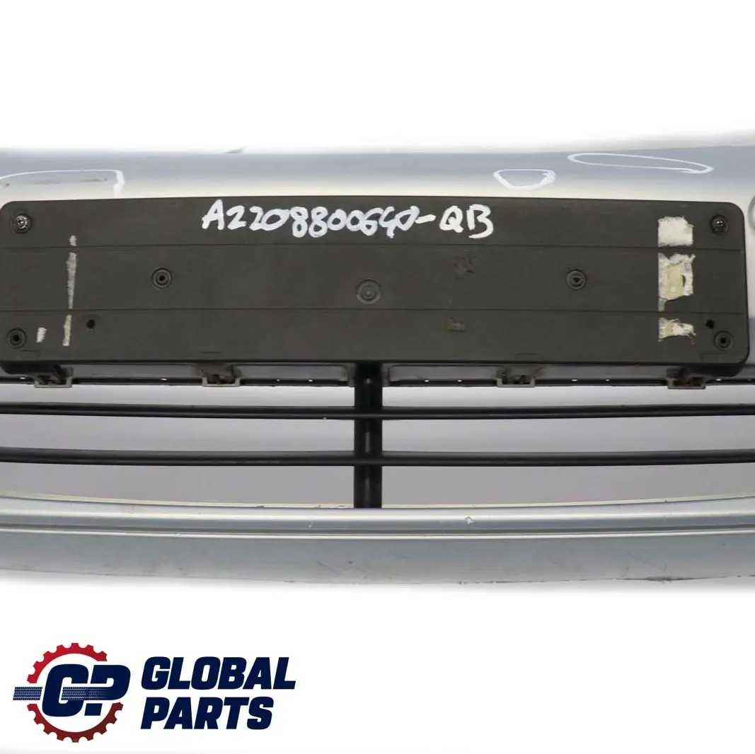 Mercedes-Benz S-Class W220 Front Bumper Trim Panel Chalcedonblau Blue - 347 to with Part number A2208800640 Mercedes-Benz S-Class W220 Front Bumper Trim Panel Chalcedonblau Blue - 347 - SKU A2208800640-QB - Part number A2208800640