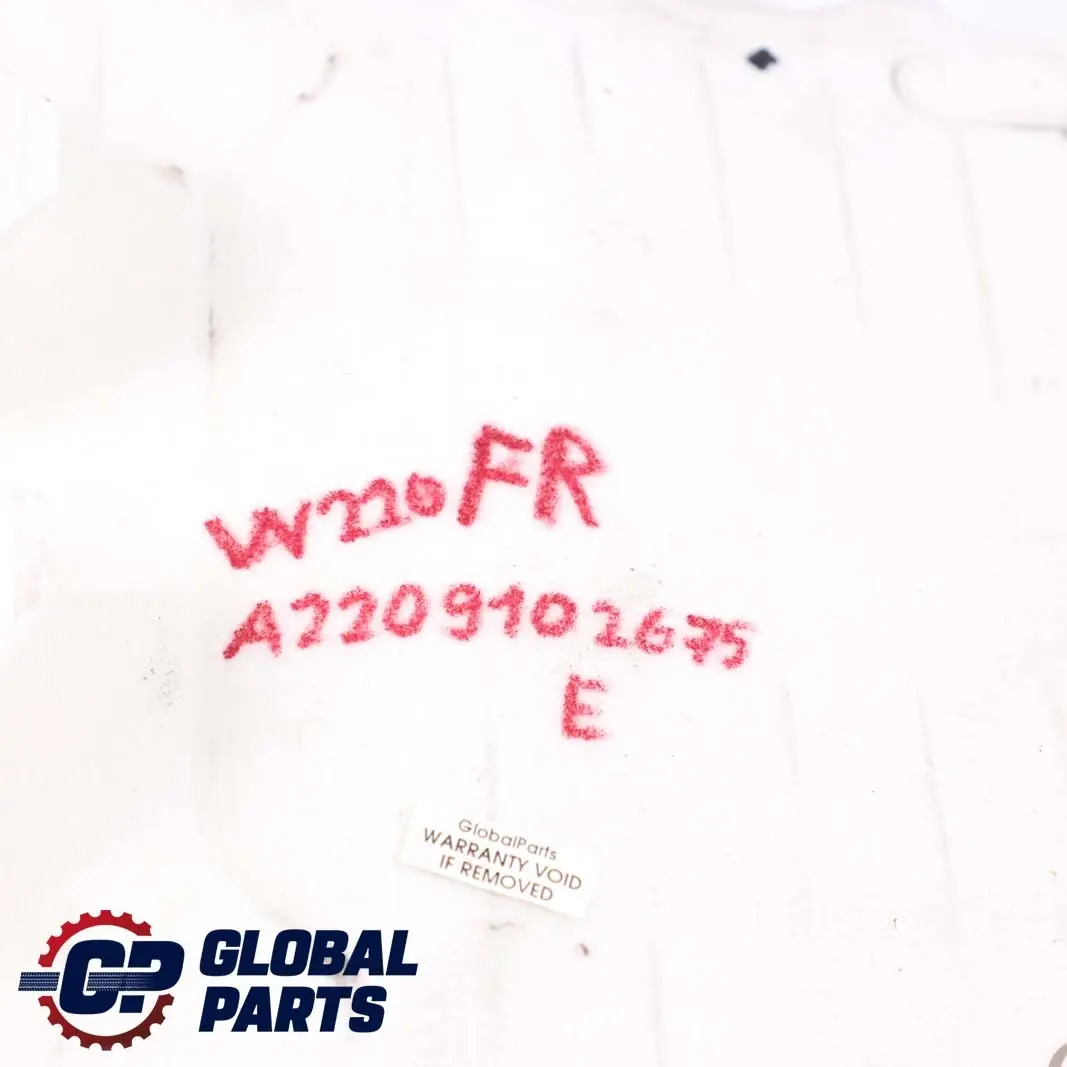 Mercedes W220 Cojin del asiento delantero derecho Soporte lumbar - SKU A2209102675 - Número de pieza A2209102675