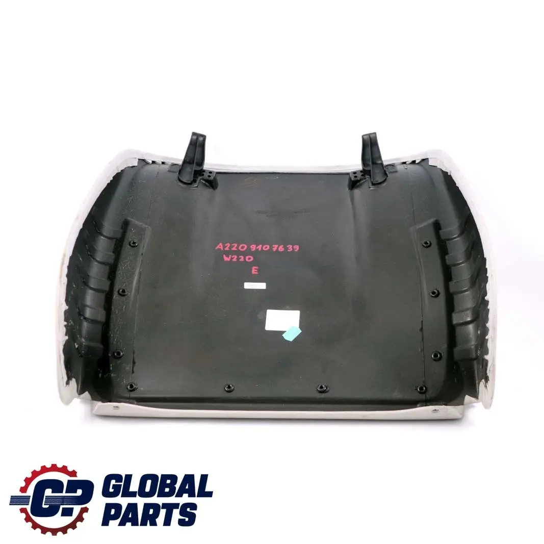 Mercedes W220 Front Seat Backrest Trim Cover Back Panel Leather Grey - SKU A2209107639 - Part number A2209107639