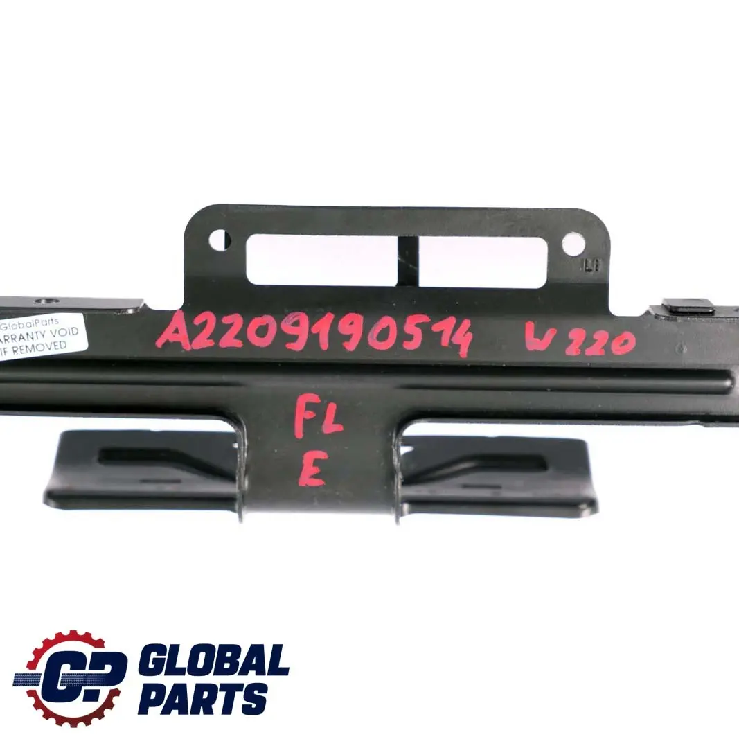 Staffa montaggio sedile anteriore sinistro N/S per Mercedes W220 con numero di parte A2209190514 Mercedes W220 Staffa montaggio sedile anteriore sinistro N/S - SKU A2209190514 - Numero di parte A2209190514