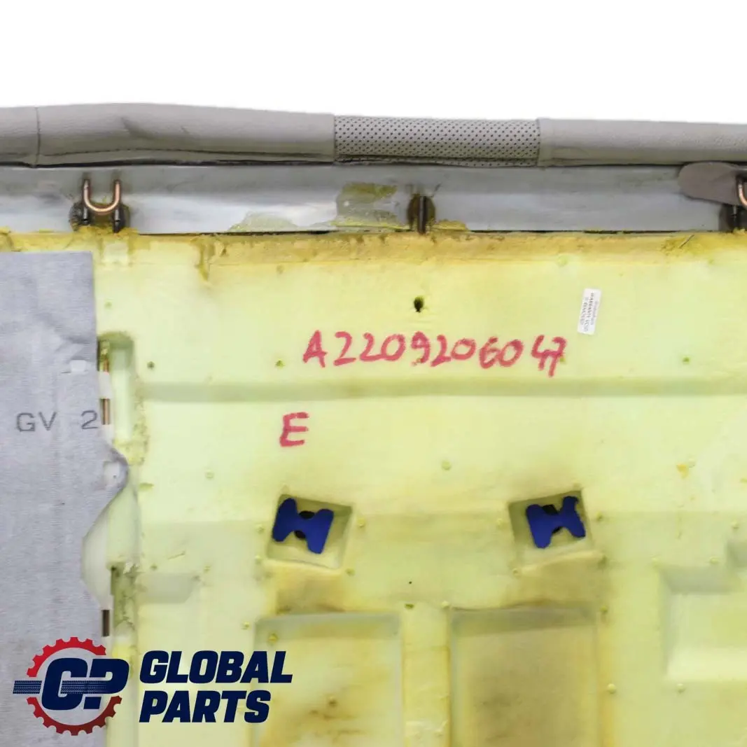 Mercedes-Benz S-Class W220 Rear Seat Backrest Bench Leather Cover Grey to with Part number A2209206047 Mercedes-Benz S-Class W220 Rear Seat Backrest Bench Leather Cover Grey - SKU A2209206047 - Part number A2209206047