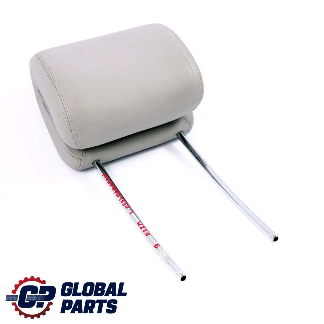 Mercedes-Benz S-Class W220 1 Front Left Right Seat N/O/S Leather Grey Headrest to with Part number A2209701550 Mercedes-Benz S-Class W220 1 Front Left Right Seat N/O/S Leather Grey Headrest - SKU A2209701550-1 - Part number A2209701550