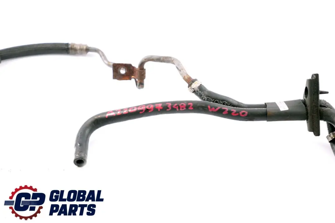 Benz S W220 320 CDI Diesel Radiator Steering Pump Hose to Mercedes with Part number A2209973482 Mercedes Benz S W220 320 CDI Diesel Radiator Steering Pump Hose - SKU A2209973482 - Part number A2209973482