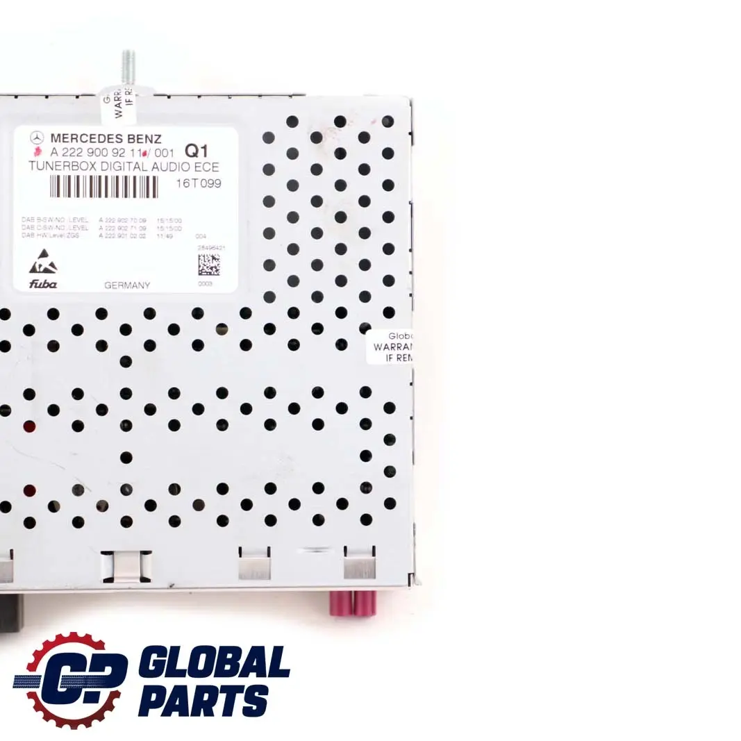 W207 A207 W212 Unité Contrôle Radio Satellite Numérique pour Mercedes à propos du numéro de pièce A2229009211 Mercedes W207 A207 W212 Unité Contrôle Radio Satellite Numérique - SKU A2229009211 - Numéro de pièce A2229009211