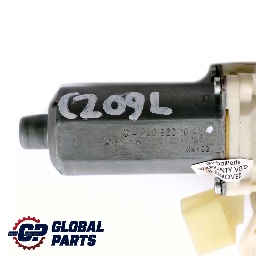 CLK-Class C209 W209 Front Left Door N/S Window Lifter Motor Regulator to Mercedes with Part number A2308201042 Mercedes CLK-Class C209 W209 Front Left Door N/S Window Lifter Motor Regulator - SKU A2308201042 - Part number A2308201042