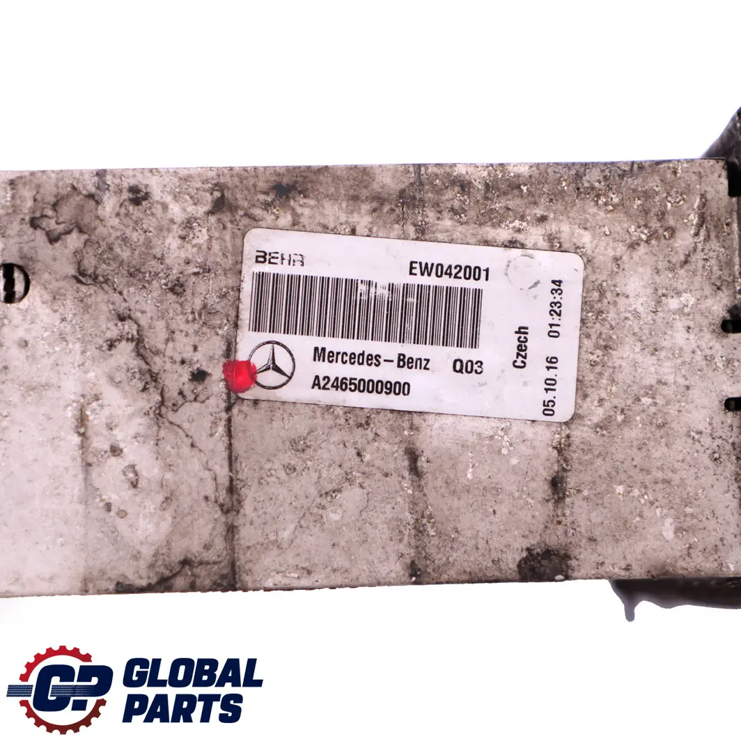 Mercedes W176 W246 Diesel Engine Air Charge Intercooler - SKU A2465000900 - Part number A2465000900