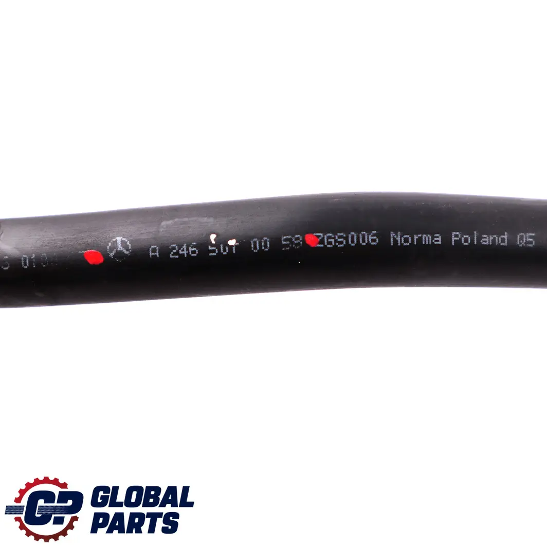 Right Radiator Water Coolant Pipe Hose to Mercedes W176 with Part number A2465010058 Mercedes W176 Right Radiator Water Coolant Pipe Hose - SKU A2465010058 - Part number A2465010058
