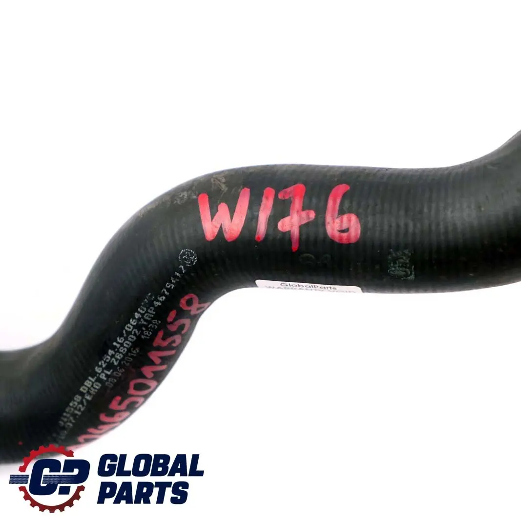  Mercedes-Benz W176 W246 OM607 Tubo manguera derecha refrigerante del agua diesel - SKU A2465011558 - Número de pieza A2465011558