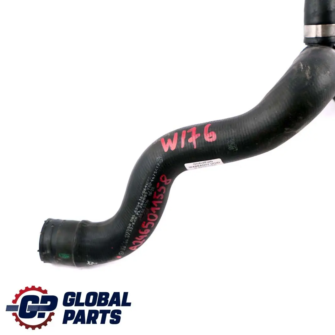  Mercedes-Benz W176 W246 OM607 Tubo manguera derecha refrigerante del agua diesel - SKU A2465011558 - Número de pieza A2465011558
