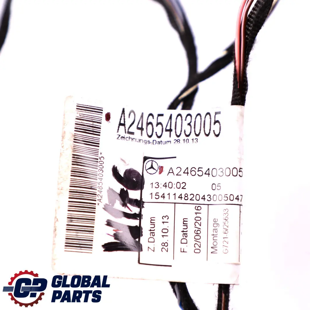 Cablaggio Porta Anteriore Destra per Mercedes W176 W245 con numero di parte A2465403005 Mercedes W176 W245 Cablaggio Porta Anteriore Destra - SKU A2465403005 - Numero di parte A2465403005