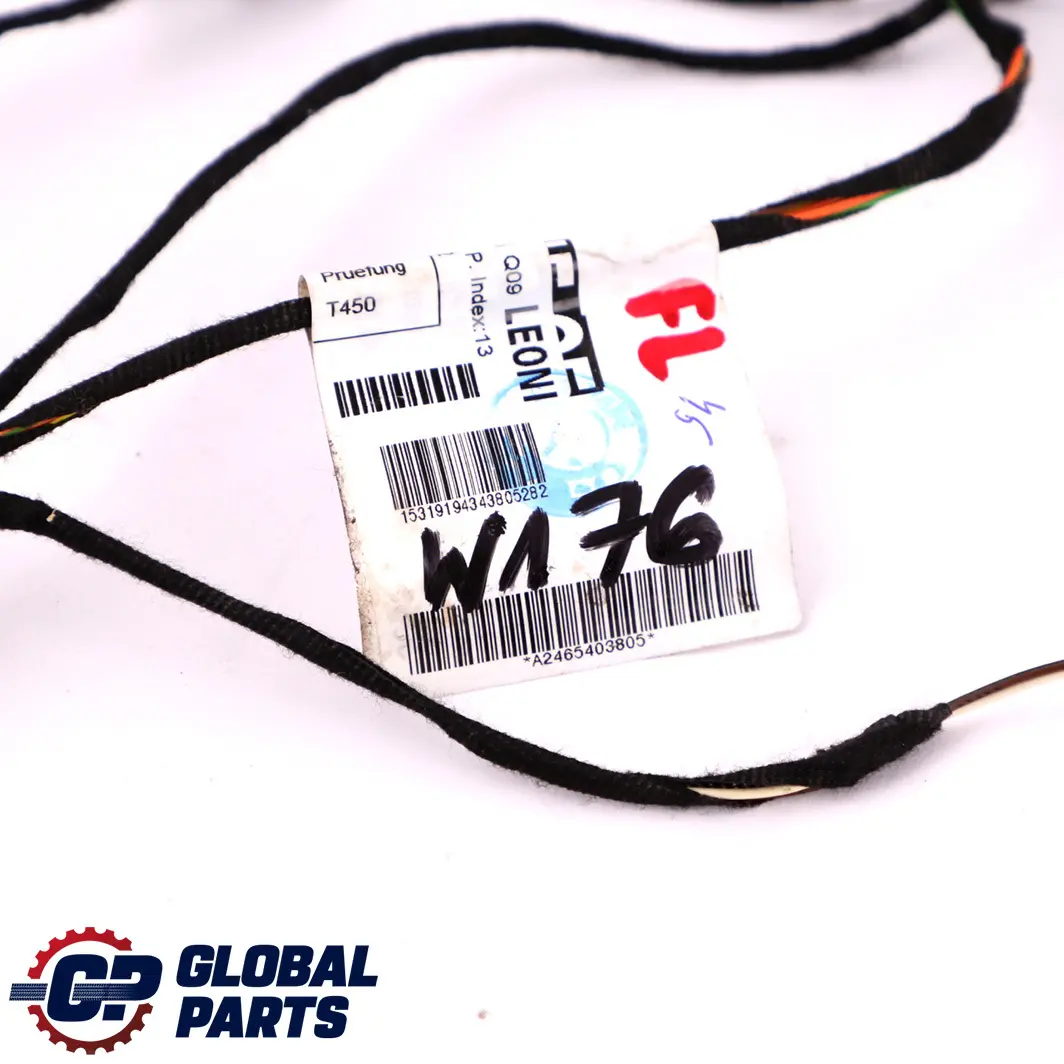 Mercedes W176 W245 Front Left N/S Door Wiring Loom Harness - SKU A2465403805 - Part number A2465403805