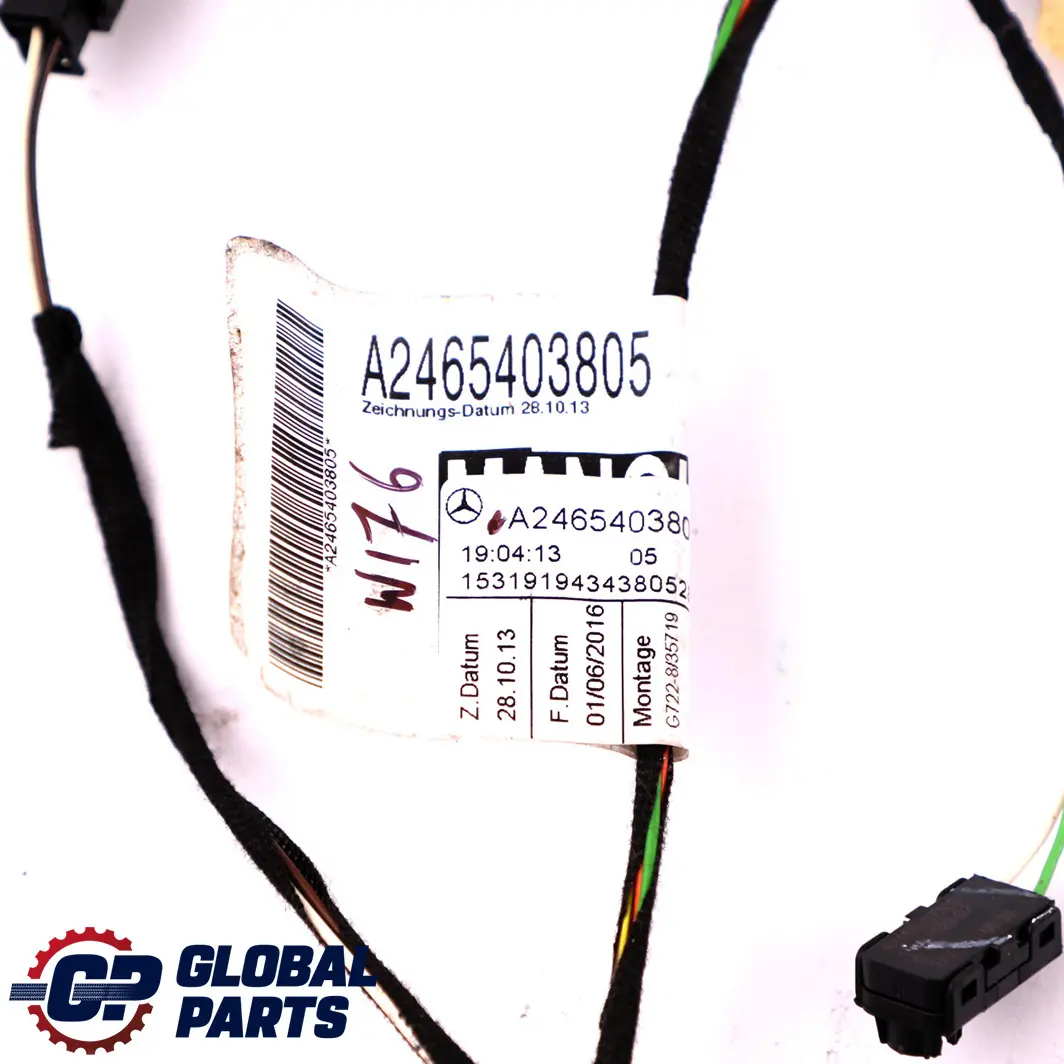 Porta Anteriore Sinistra Cablaggio per Mercedes W176 W245 con numero di parte A2465403805 Mercedes W176 W245 Porta Anteriore Sinistra Cablaggio - SKU A2465403805 - Numero di parte A2465403805