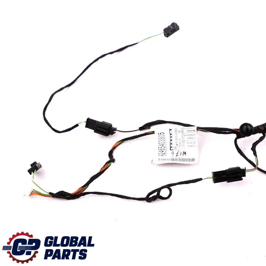 Front Left N/S Door Wiring Loom Harness to Mercedes W176 W245 with Part number A2465403805 Mercedes W176 W245 Front Left N/S Door Wiring Loom Harness - SKU A2465403805 - Part number A2465403805
