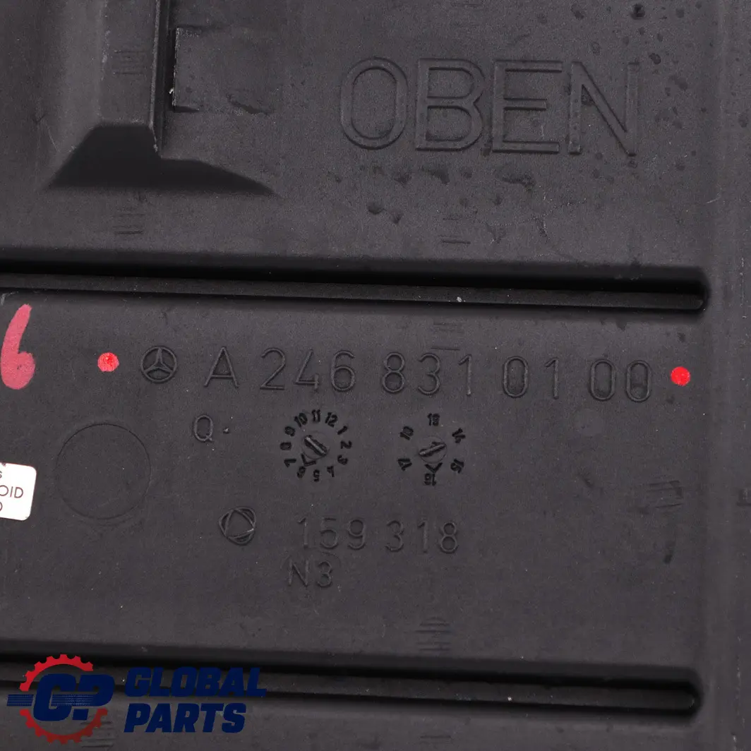 Mercedes-Benz A-Class W176 Ventilation Duct Air Rear Footwell to with Part number A2468310100 Mercedes-Benz A-Class W176 Ventilation Duct Air Rear Footwell - SKU A2468310100 - Part number A2468310100