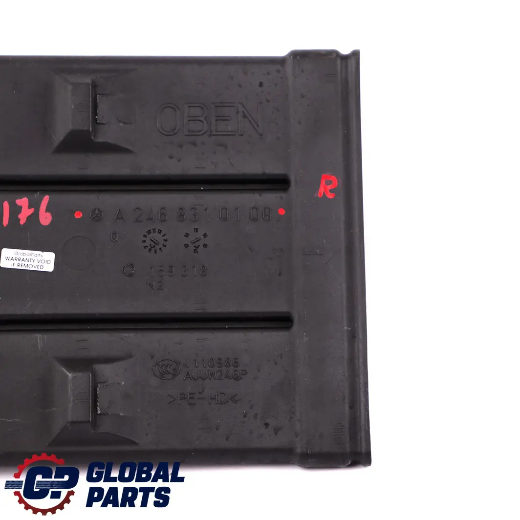  Mercedes-Benz A-Class W176 Ventilation Duct Air Rear Footwell - SKU A2468310100 - Part number A2468310100
