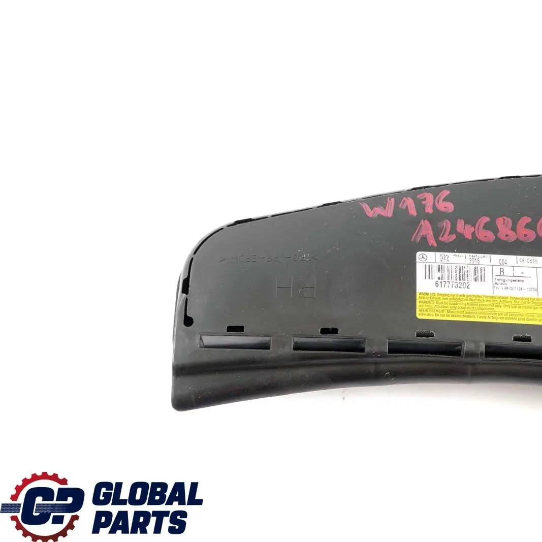 Mercedes-Benz A CLA W176 C117 Front Right Seat Side Airbag O/S to with Part number A2468603602 Mercedes-Benz A CLA W176 C117 Front Right Seat Side Airbag O/S - SKU A2468603602 - Part number A2468603602