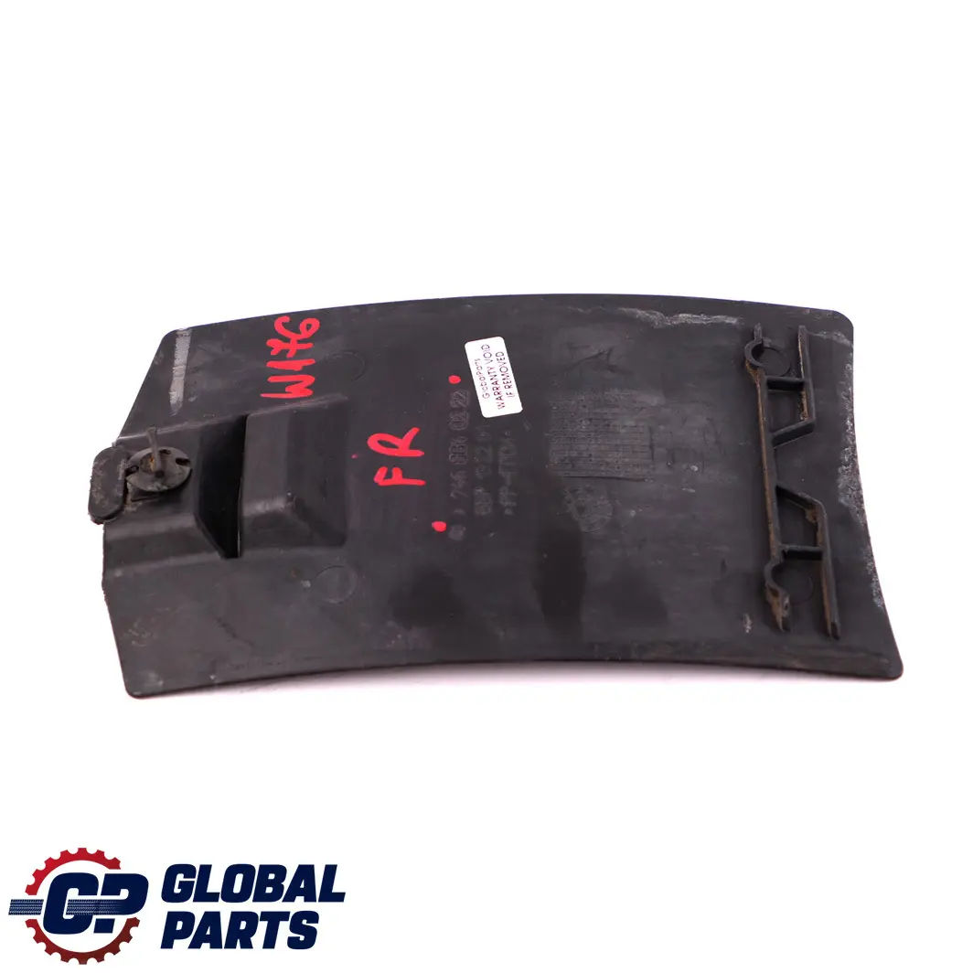 Guardabarros delantero Tapa paso de rueda para Mercedes A W176 con número de pieza A2468840222 Mercedes A W176 Guardabarros delantero Tapa paso de rueda - SKU A2468840222 - Número de pieza A2468840222