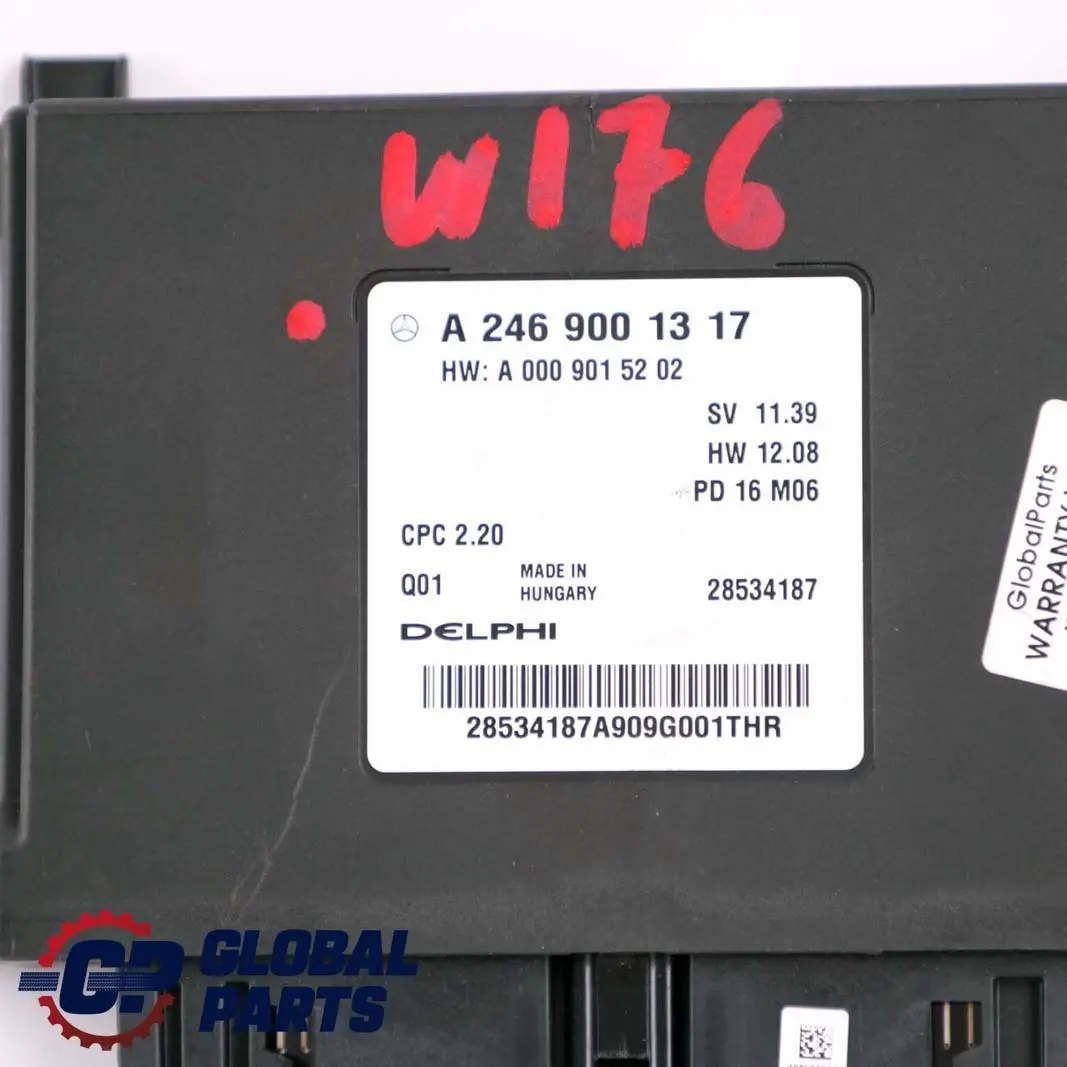  Mercedes-Benz A B W176 W246 160 180 CDI Transmission Control Unit Module ECU - SKU A2469001317 - Part number A2469001317
